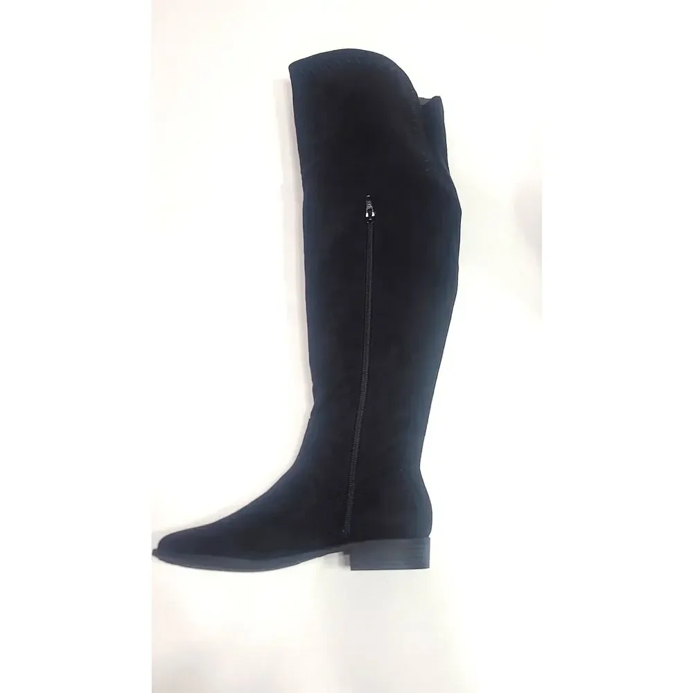 Born in California over the knee faux suede boots women's 7.5 NWOT